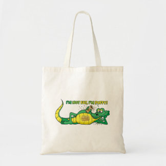Bolsa Tote Crocodilo de desenho animado engraçado