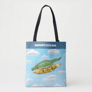 Bolsa Tote Crocodilo Foguete