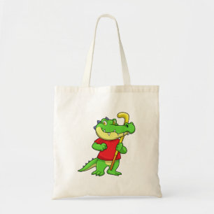 Bolsa Tote Crocodilo no hóquei em campo com Stick
