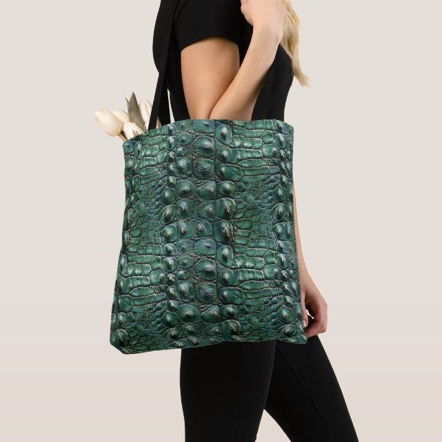Bolsa Tote Crocodilo Pele (Close Up)