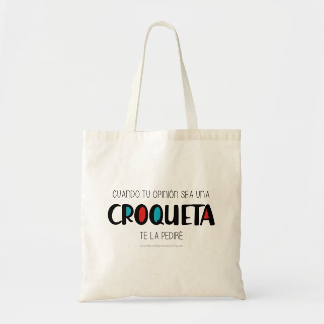 Bolsa Tote Croqueta (Frente)