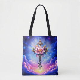 Bolsa Tote Cruz Celestial do Lótus
