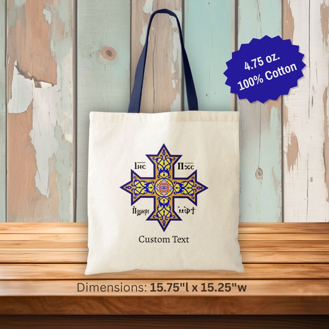 Bolsa Tote Cruz Copta (Criador carregado)