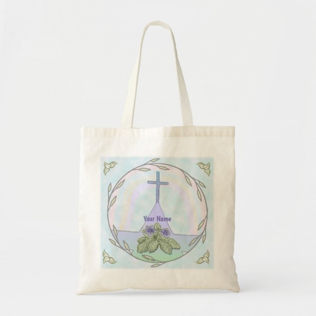Bolsa tote Cruz Cristã Primroses (Frente)