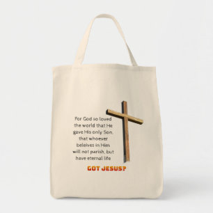 Bolsa Tote Cruz João 3:16