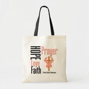 Bolsa Tote Cruz uterina da oração da fé do amor da esperan