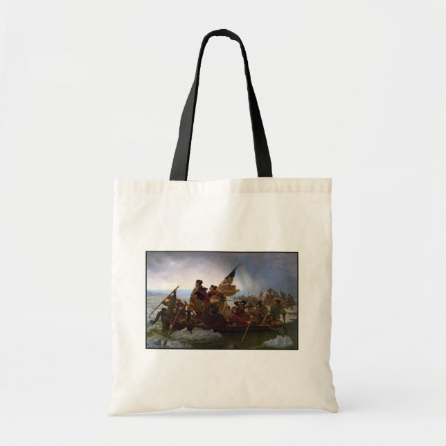 Bolsa Tote Cruzando Delaware 1776: General George Washington (Frente)