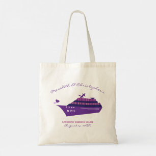 Bolsa Tote Cruzeiro de Casamento Personalizado Roxo