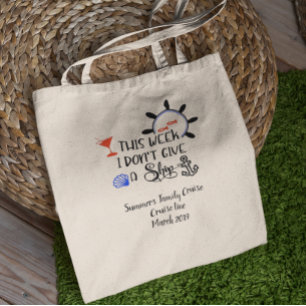 Bolsa Tote Cruzeiro de Família Personalizado Diversão Embarca