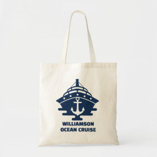 Bolsa Tote Cruzeiro de Praia Personalizado Viagem Âncora Náut