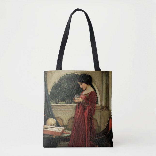 Bolsa Tote Crystal Ball por John William Waterhouse (Frente)