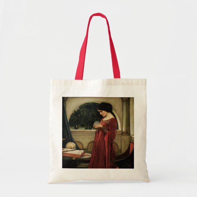 Bolsa Tote Crystal Ball por John William Waterhouse (Frente)