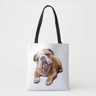 Bolsa Tote Cub do Bulldog Inglês do fofinho - Docinho Enrugad