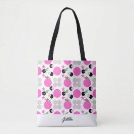 Bolsa Tote Cubism Pink Boho minimalist Ephemera