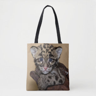 Bolsa Tote Cubo Leopardo Nublado