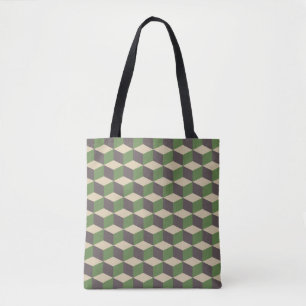 Bolsa Tote Cubos Retro
