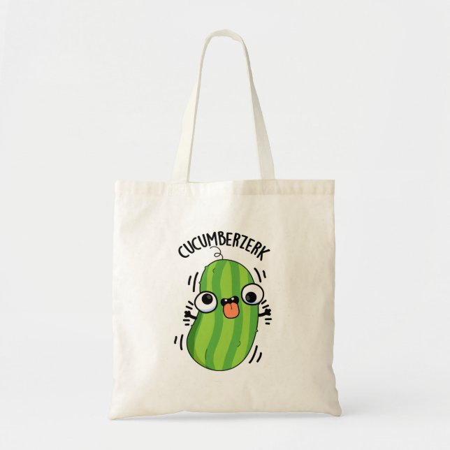 Bolsa Tote Cucumberzerk Funny Berzerk Cucumber Pun (Frente)