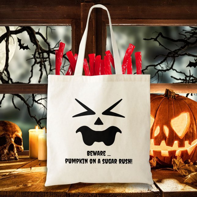 Bolsa Tote Cuidado… abóbora com excesso de açúcar! Jack O' La (Criador carregado)