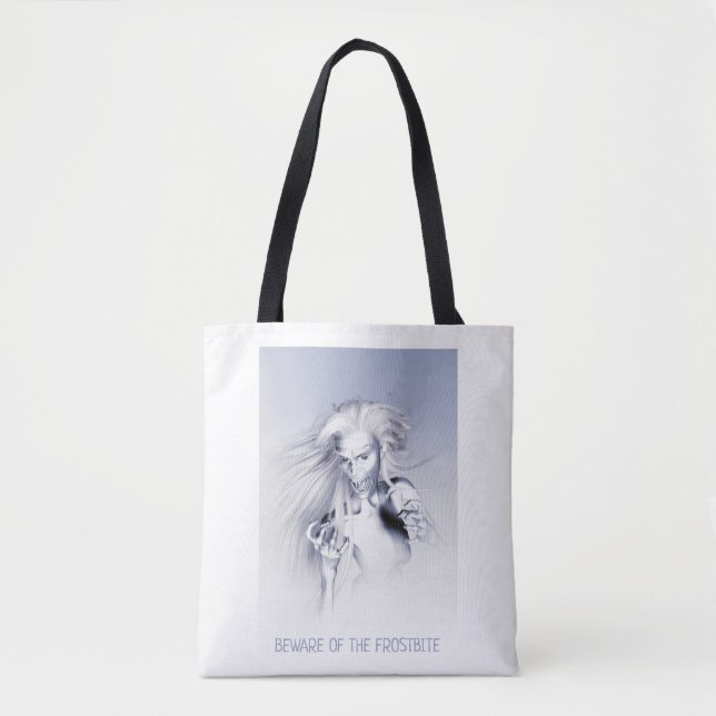 Bolsa Tote Cuidado com a Geada. Vampiro de gelo (Frente)