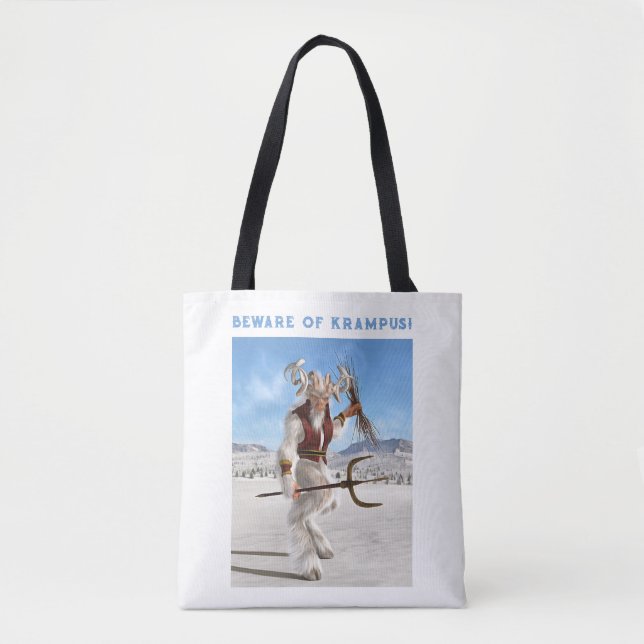 Bolsa Tote Cuidado com o Krampus! (Frente)