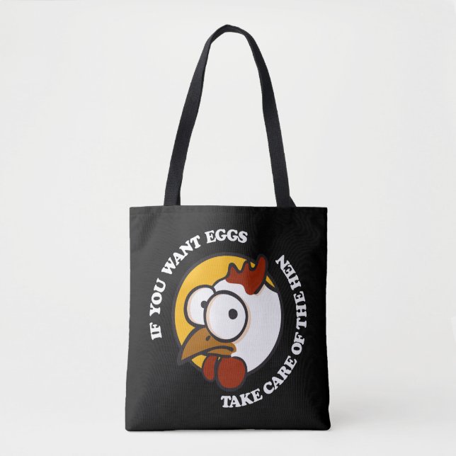 Bolsa Tote Cuidar da galinha 1 (Frente)