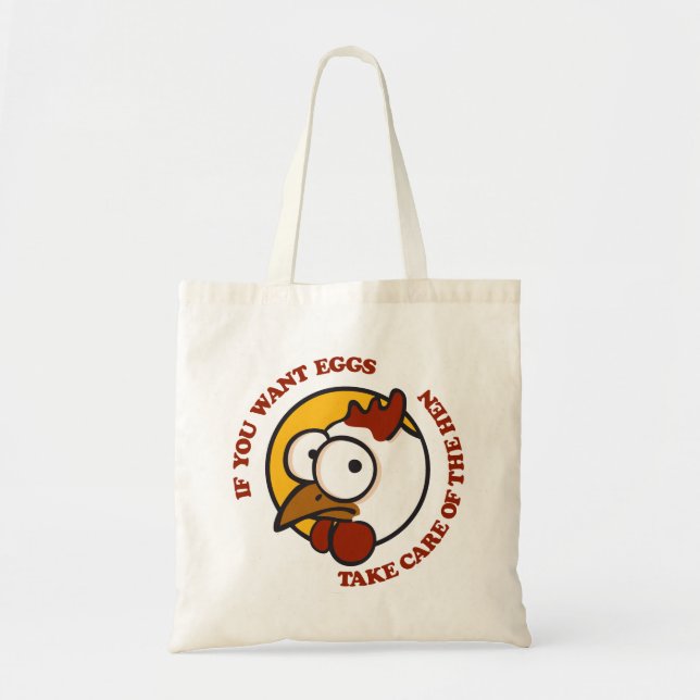 Bolsa Tote Cuidar da galinha 1 (Frente)