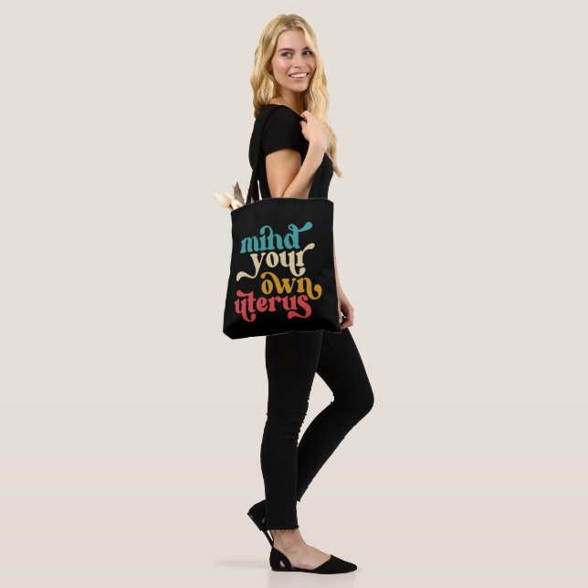 Bolsa Tote Cuide do seu próprio útero feminista (No(a) Modelo)