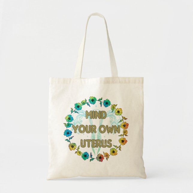 Bolsa Tote Cuide do seu útero | Pró-escolha (Frente)