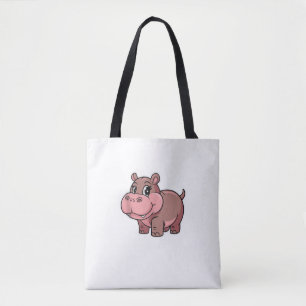 Bolsa Tote Cujo Bebê Hippo Moo Deng Tank Top_1