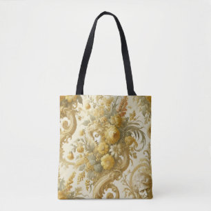 Bolsa Tote Culpa do Dourado - Gótico Floral Barroco