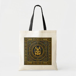 Bolsa Tote Cultural de Luxo Igbo Ikenga Índigo e D