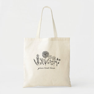 Bolsa Tote Culturas Personalizadas de Arte de Linha Simples C