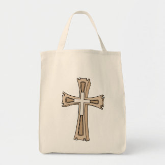 Bolsa Tote Cumeeira de Cruz Ornamentada
