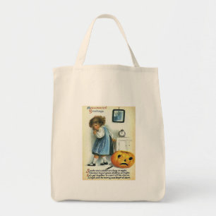 Bolsa Tote Cumprimentos do Dia das Bruxas do vintage