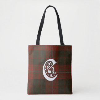 Bolsa Tote Cunningham Clan Tartan Monograma