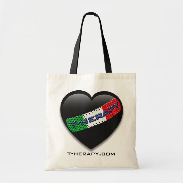 Bolsa Tote cuore-nero (Frente)