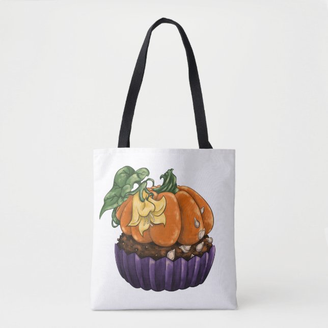 Bolsa Tote Cupcake de abóbora (Frente)