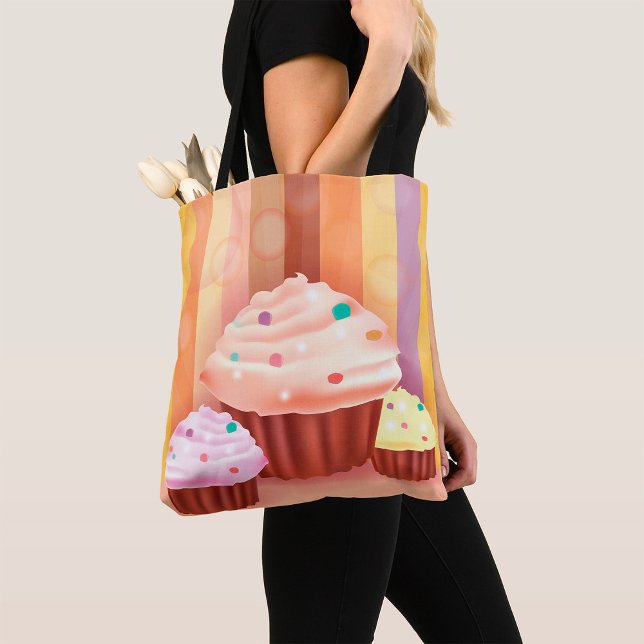 Bolsa Tote Cupcake Fantasy Doces e Coloridos (Criador carregado)