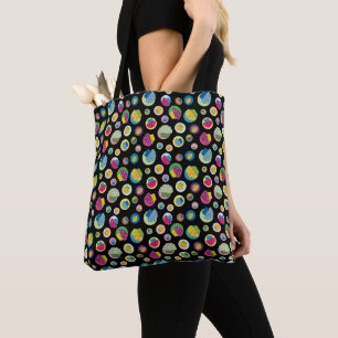 Bolsa Tote Cupcake fosco Pasta arco-íris
