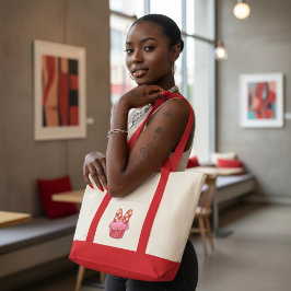 Bolsa Tote Cupcake Large Tote Bag