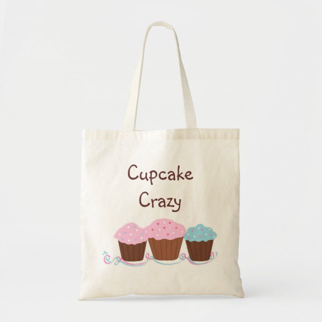 Bolsa Tote Cupcake Louca (Frente)