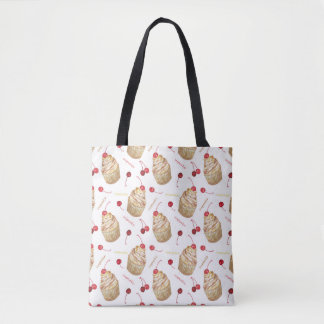 Bolsa Tote Cupcakes de aquarela