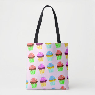 Bolsa Tote Cupcakes para a felicidade