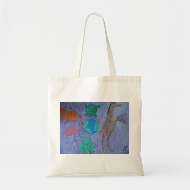 Bolsa Tote Cura com arte (Frente)