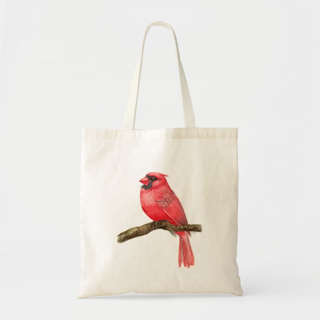 Bolsa Tote Cura-d-água de aves cardinhas (Frente)