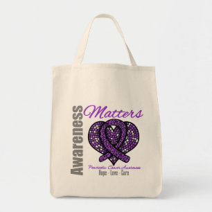 Bolsa Tote Cura do amor da esperança - câncer de pâncreas