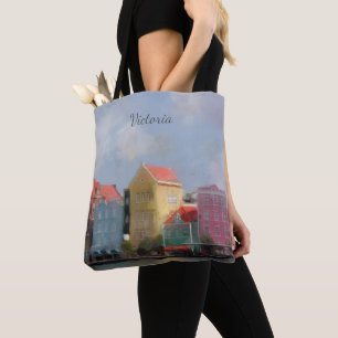 Bolsa Tote Curaçau colorido personalizado