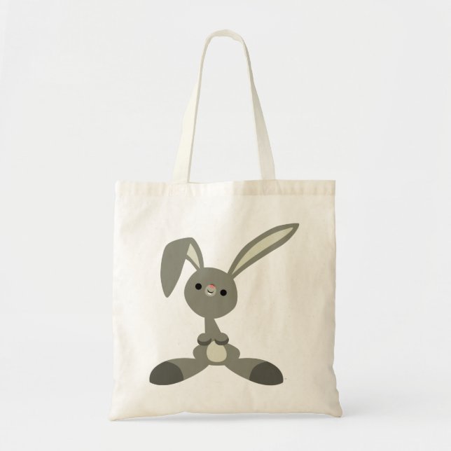 Bolsa Tote Curioso Saco de Coelho de Cartoon (Frente)