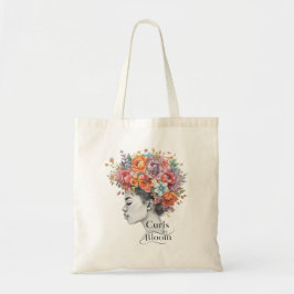 Bolsa Tote "Curls in Bloom" Primavera Floral Personalizado To