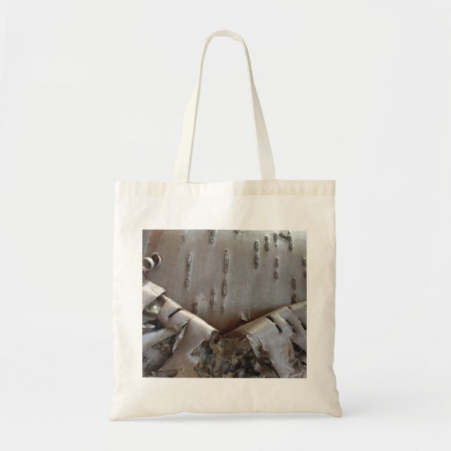 Bolsa Tote Curly Birch Bark Tree Rustic (Frente)